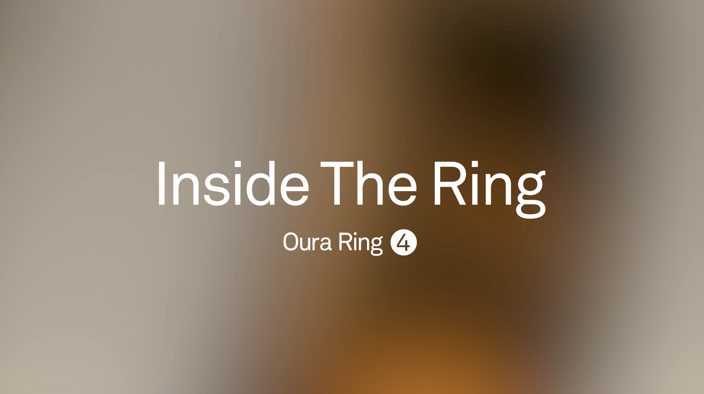 Oura 4 Craft Film